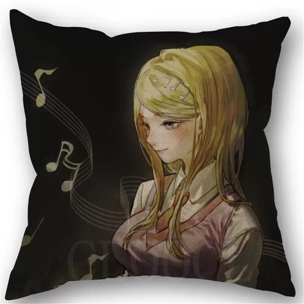 Danganronpa Anime Boy Girls Printed Soft Plush Pillowcase Polyester Cushion Cover Wedding Decorative Pillow Cover