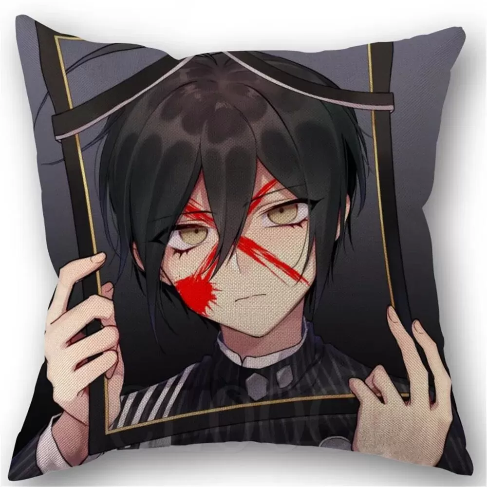 Danganronpa Anime Boy Girls Printed Soft Plush Pillowcase Polyester Cushion Cover Wedding Decorative Pillow Cover