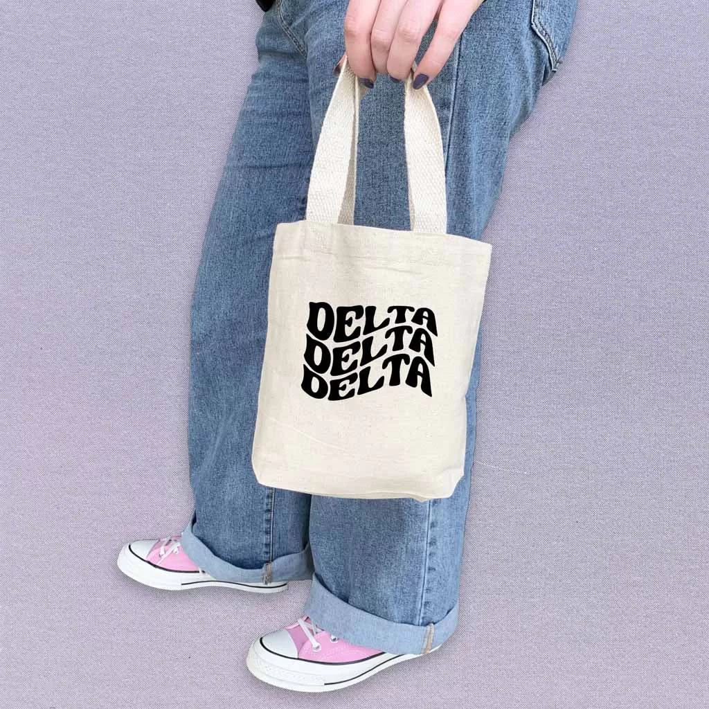 Delta Delta Delta Mod Sorority Name Mini Tote Gift Bag