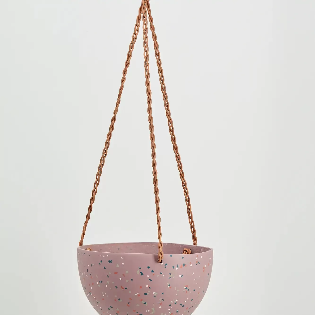 Dome Hanging Planter - Musk Terrazzo