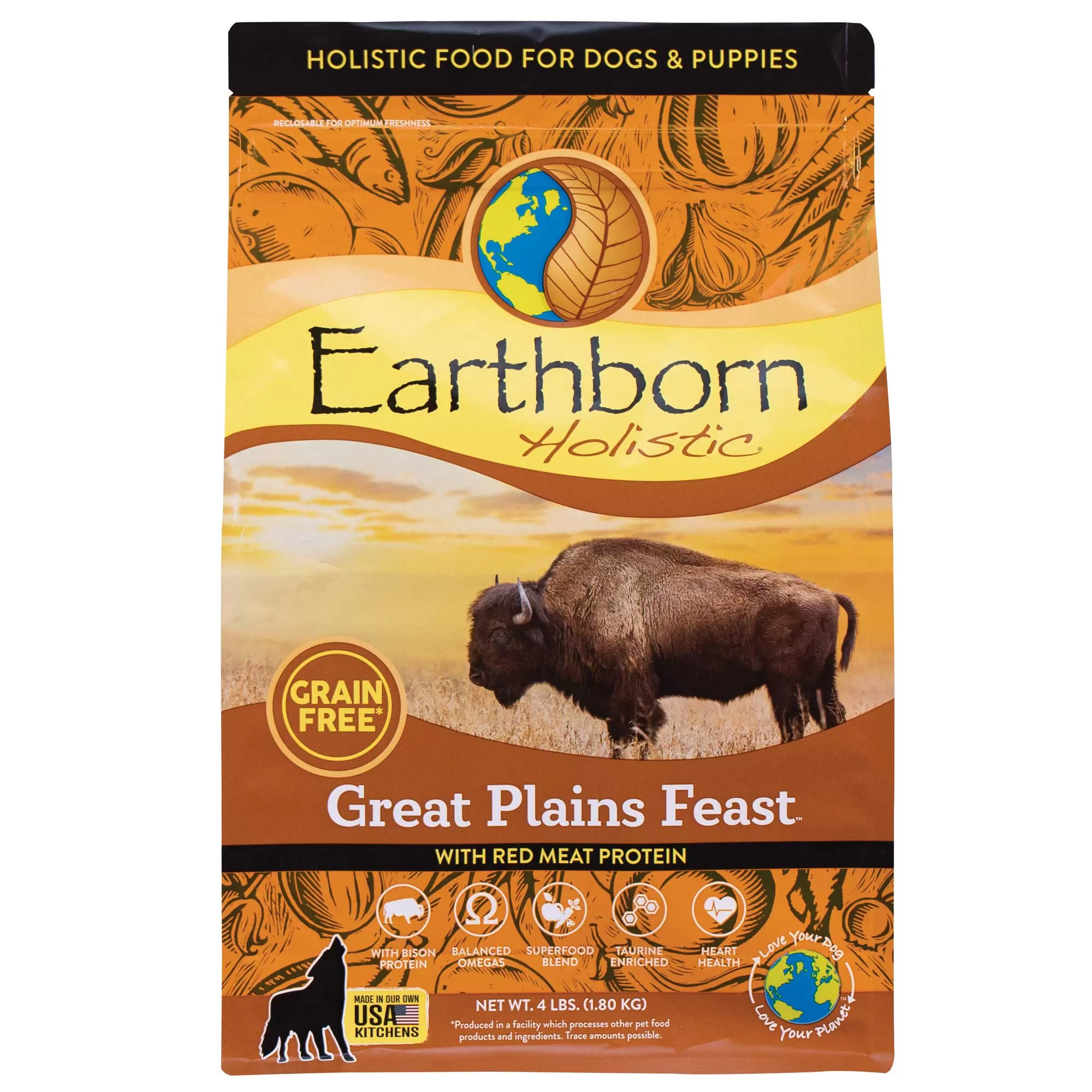 Earthborn Holistic Great Plains Feast Grain-Free Dry Dog Food