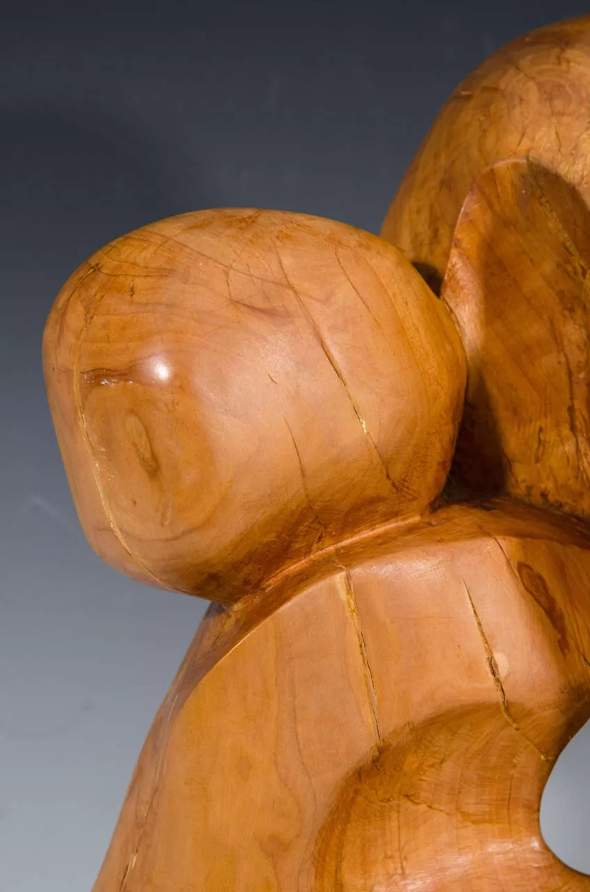 Edmund Spiro Abstract Wooden Sculpture