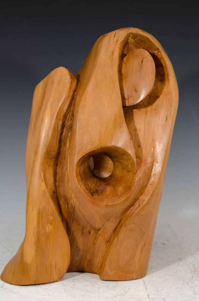 Edmund Spiro Abstract Wooden Sculpture