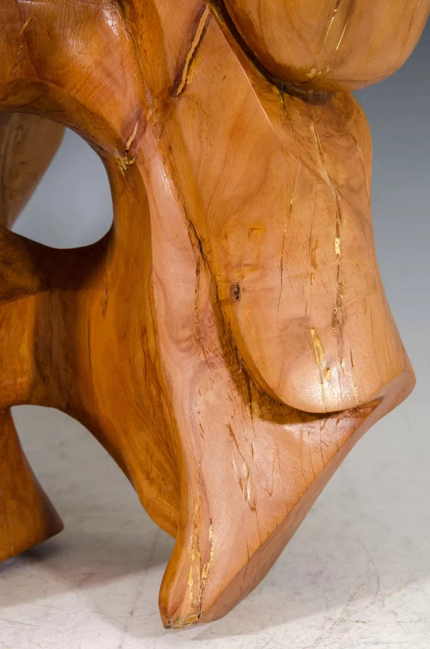 Edmund Spiro Abstract Wooden Sculpture