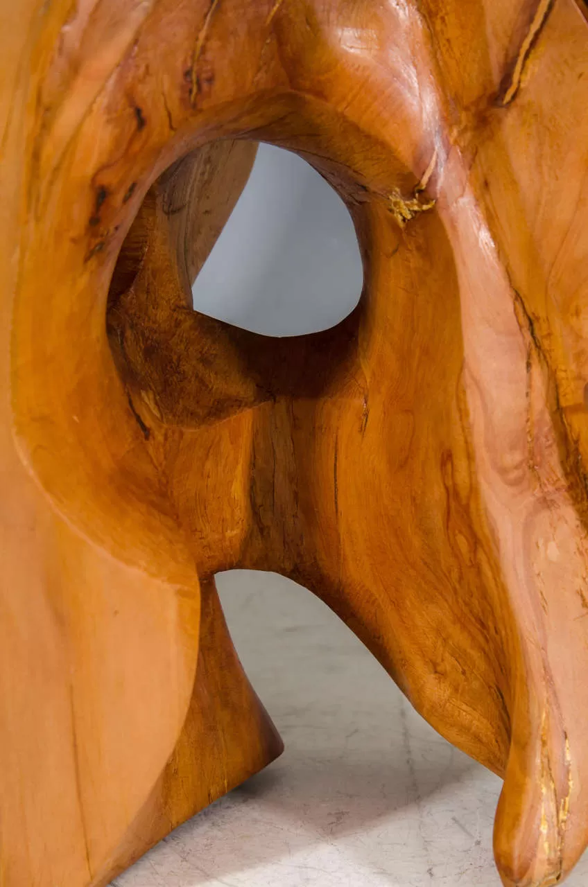 Edmund Spiro Abstract Wooden Sculpture