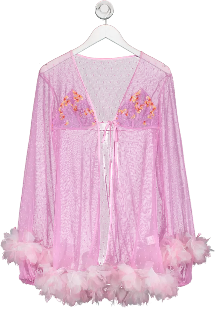 Empress Mimi Pink Madame X Babydoll Robe UK S