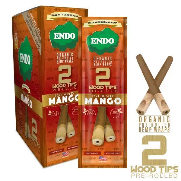 ENDO Organic Hemp Wrap Pre Rolled With Wood Tips