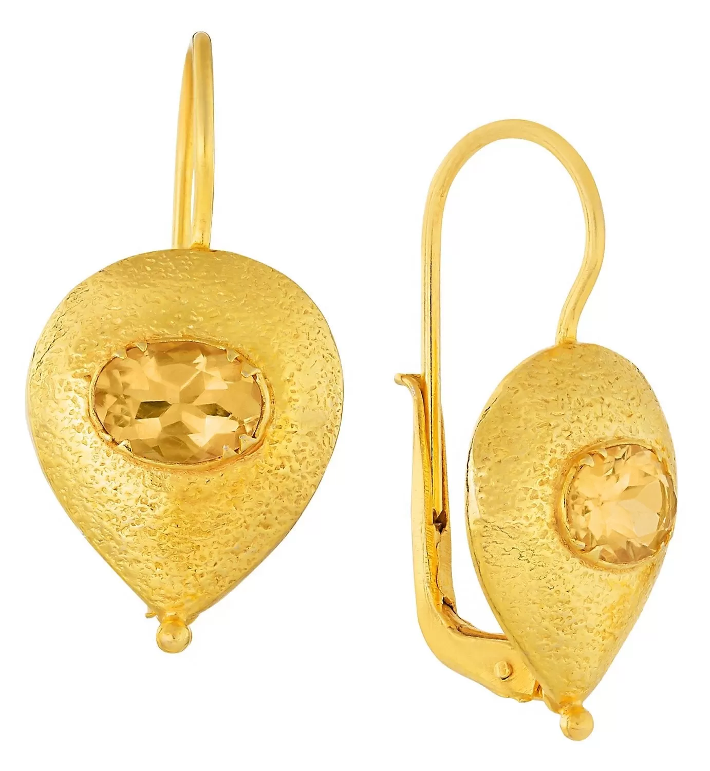 Evelina Citrine Earrings