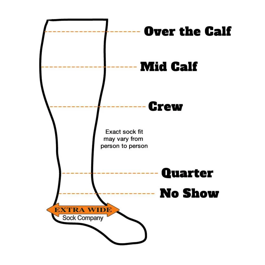 Extra Wide Medical Quarter Sock