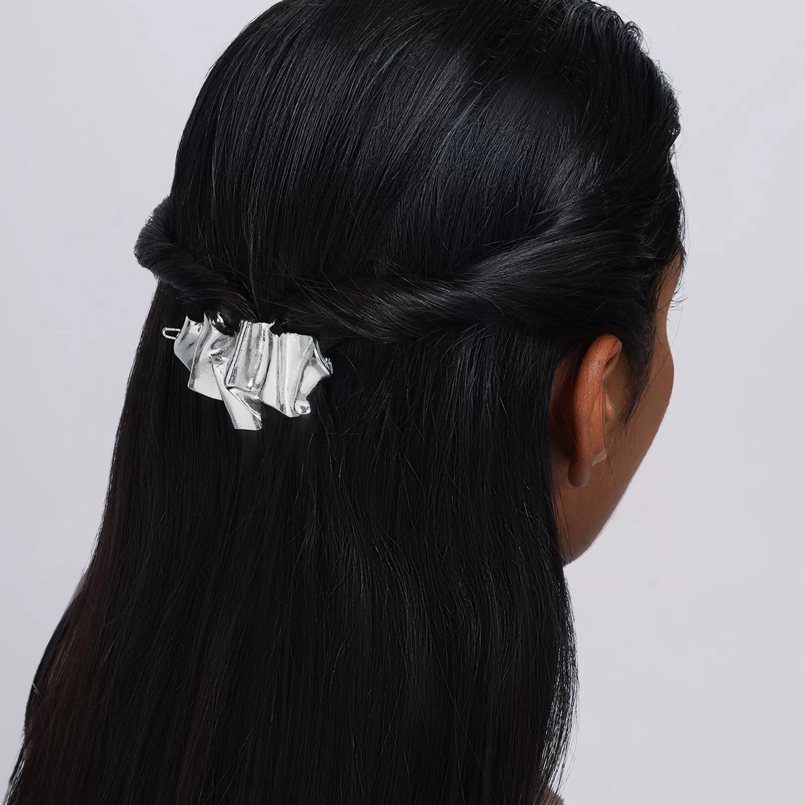 Faye Silver Hairclip