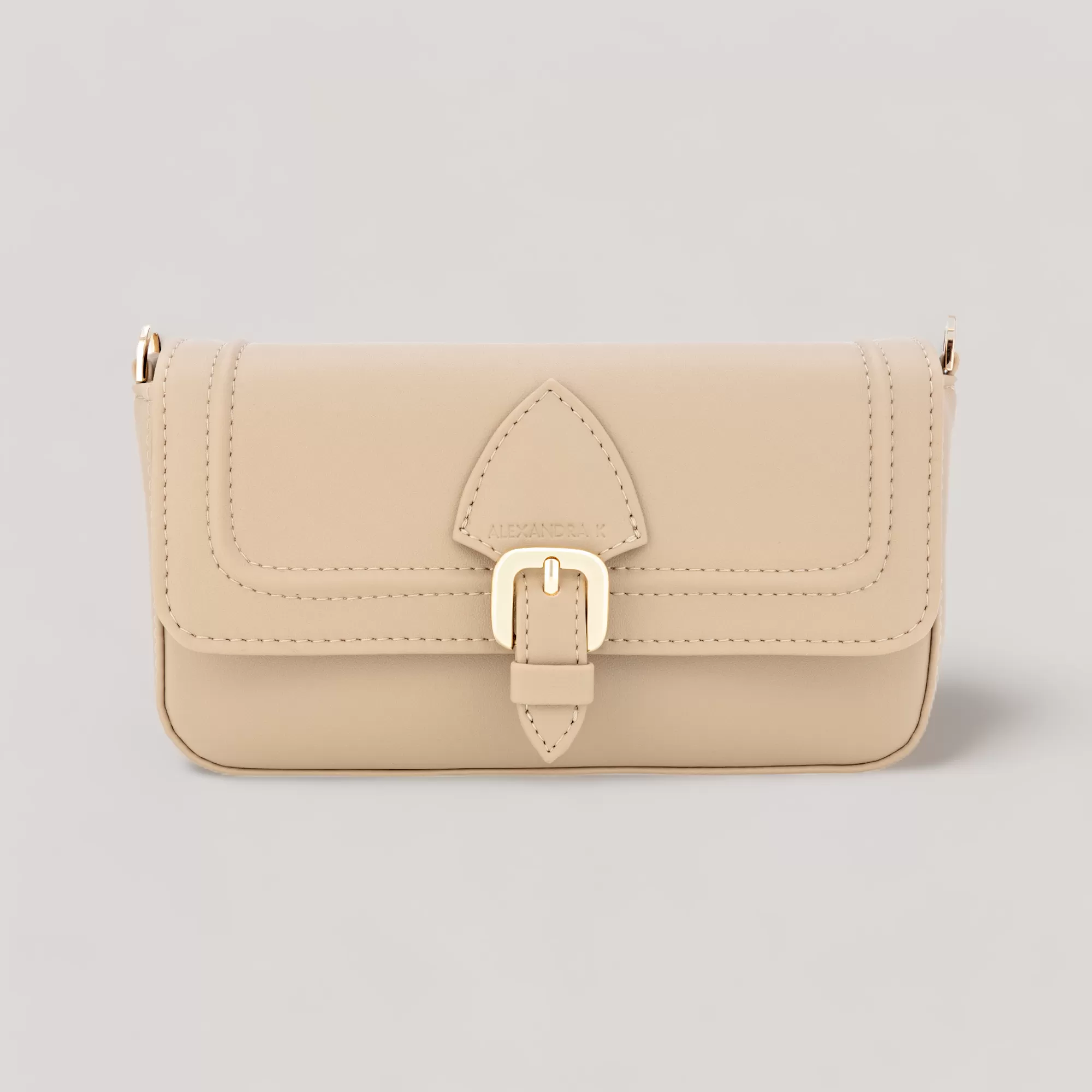 Flow Mini - Shoulder Bag - Sandy Beige Corn Leather