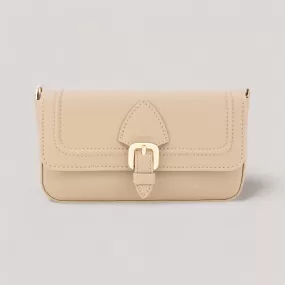 Flow Mini - Shoulder Bag - Sandy Beige Corn Leather