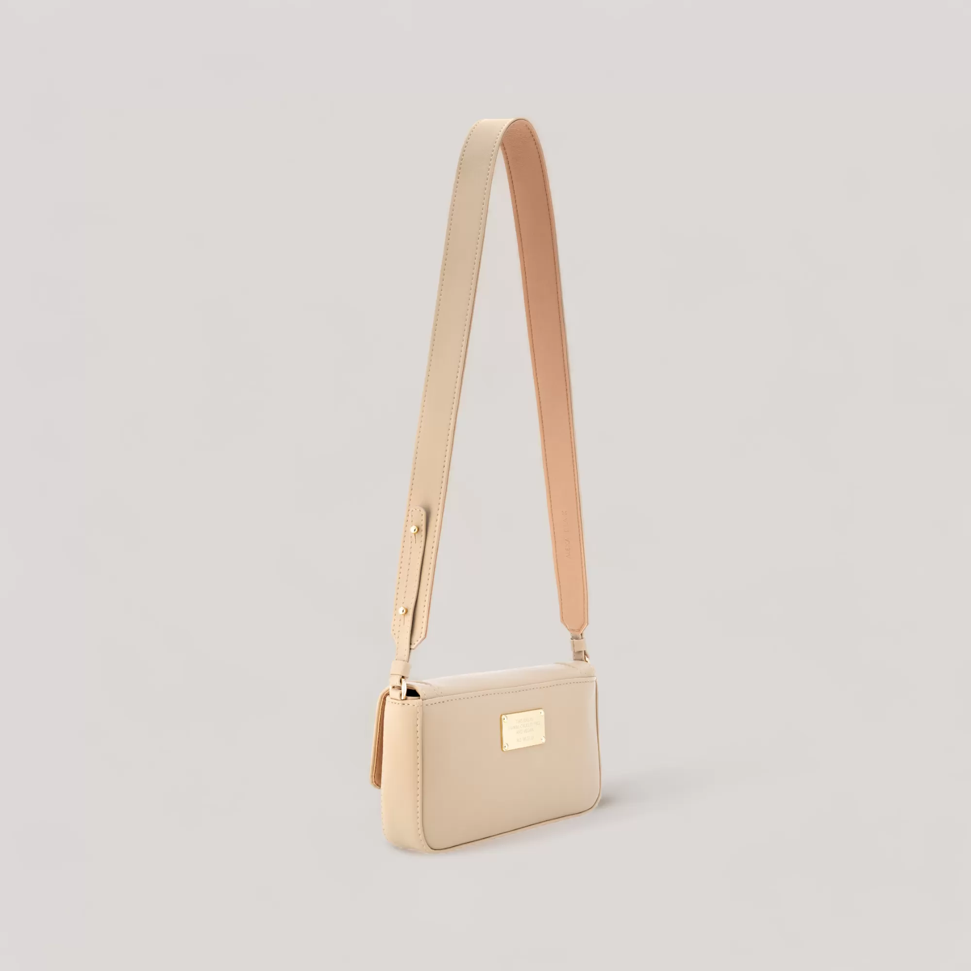 Flow Mini - Shoulder Bag - Sandy Beige Corn Leather