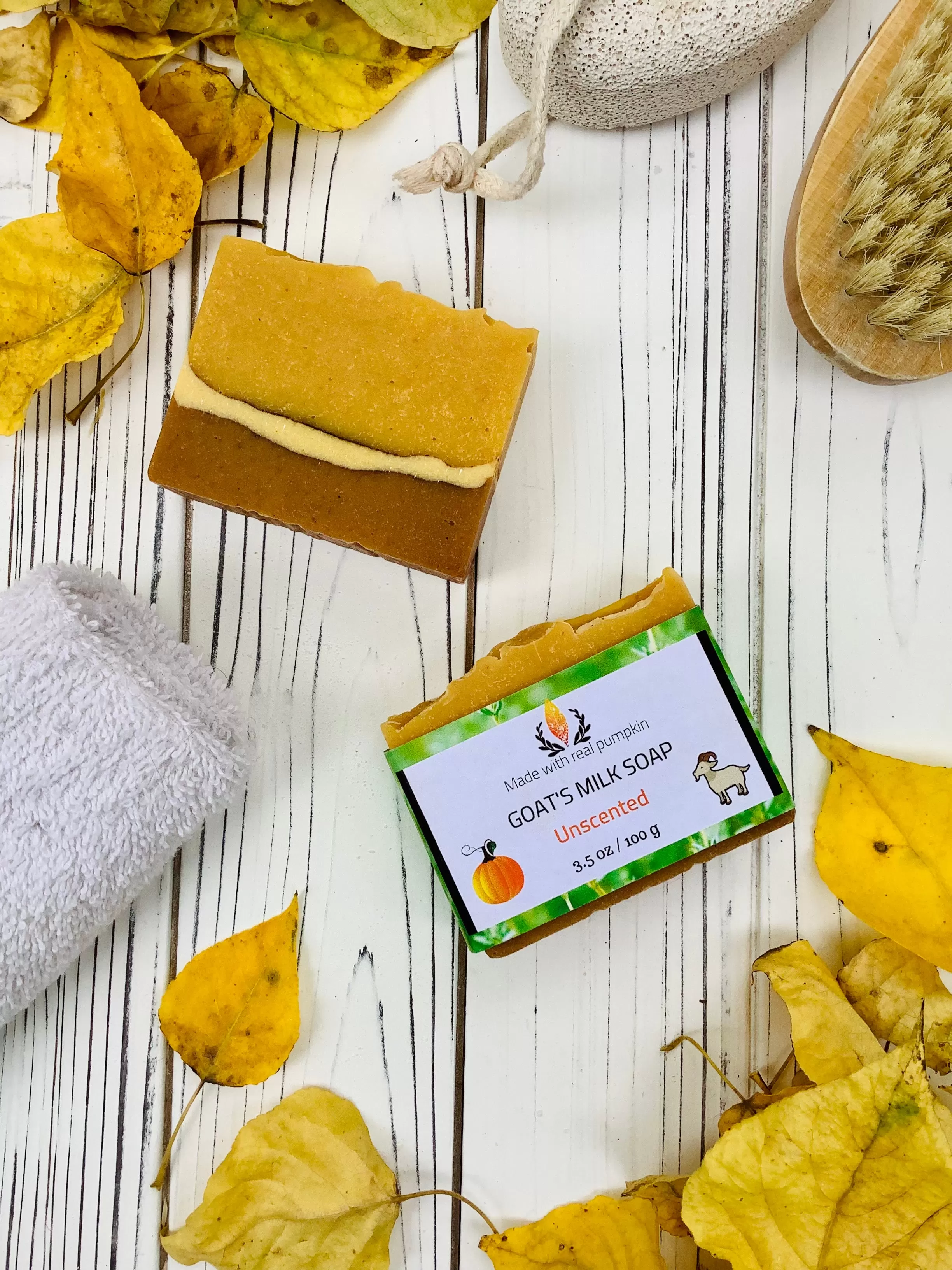 Goat's Milk Soap, Unscented Pumpkin