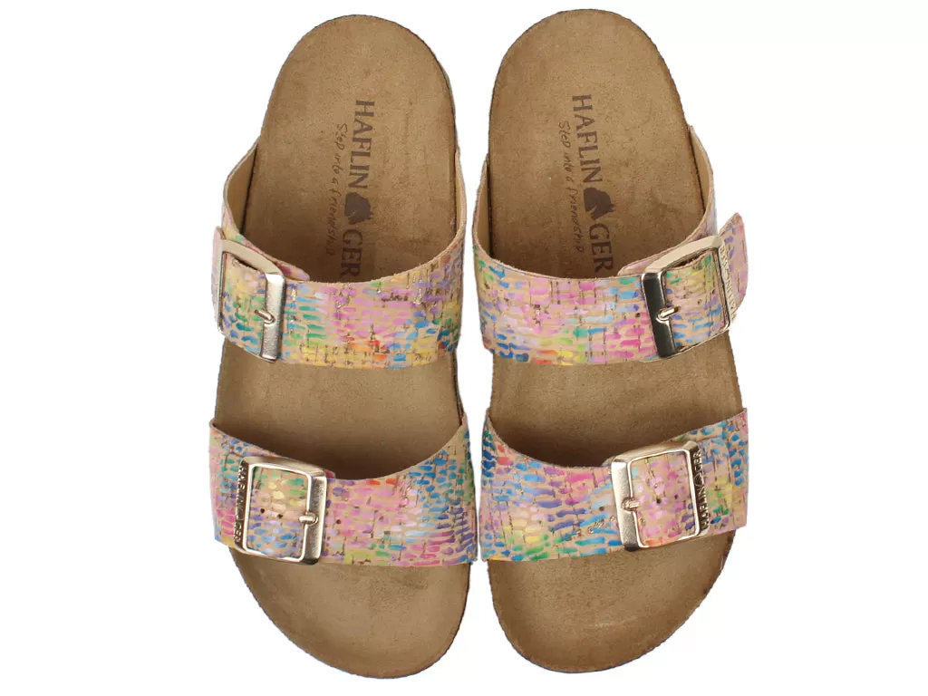 Haflinger Sandals Andrea Rainbow