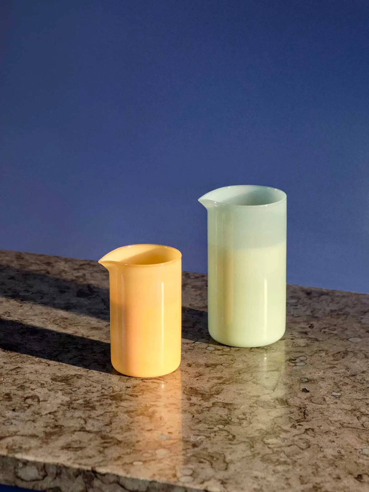 HAY Borosilicate Jug in Jade Light Yellow