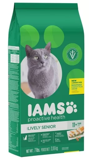 Iams ProActive Health Lively Senior 11  Chicken Recipe Dry Cat Food