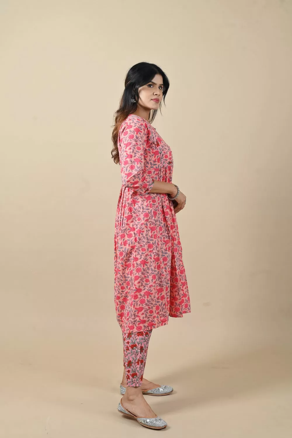 Jaipuri Block print kurta Set