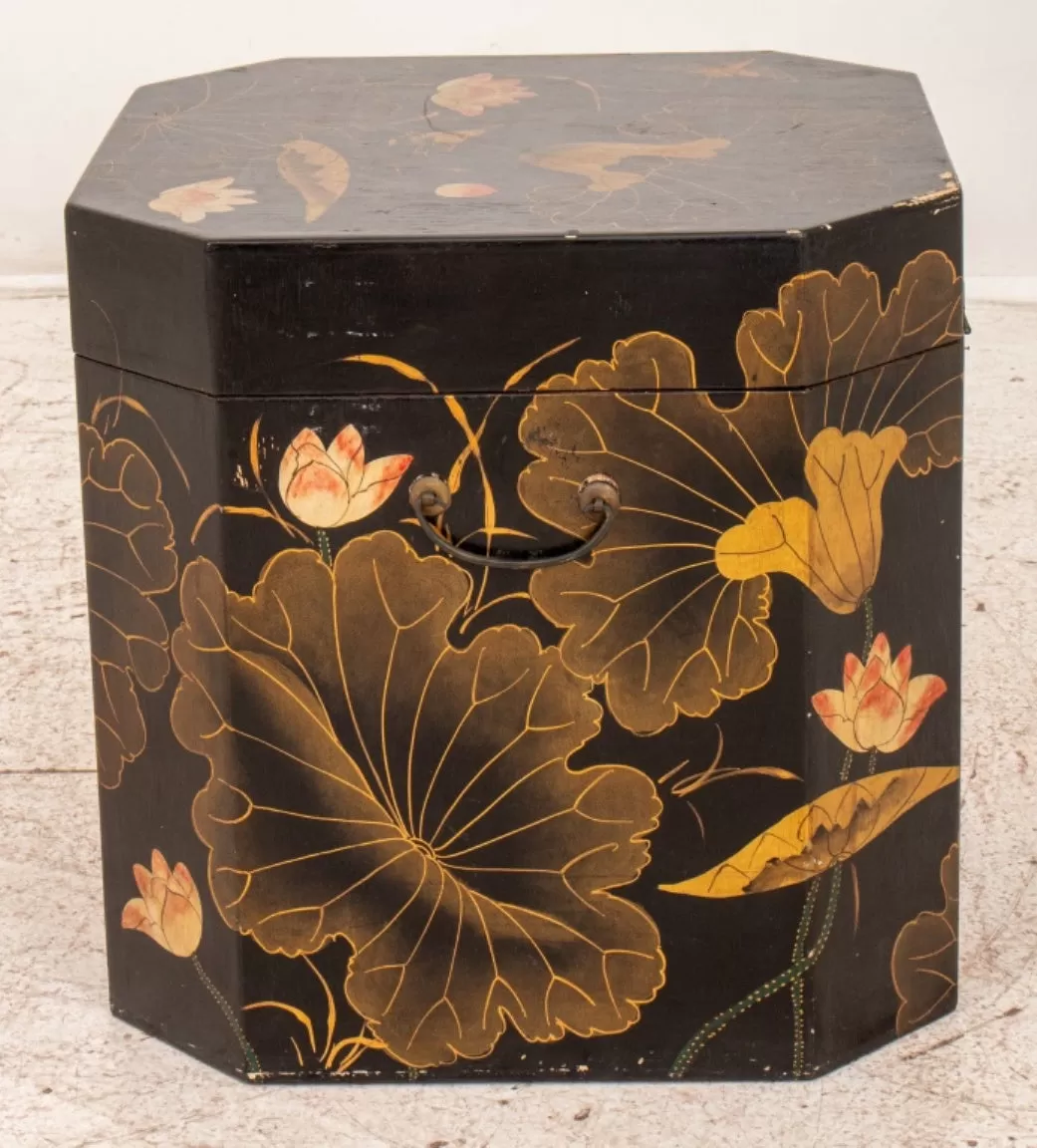 Japanese Faux Lacquer Storage Box