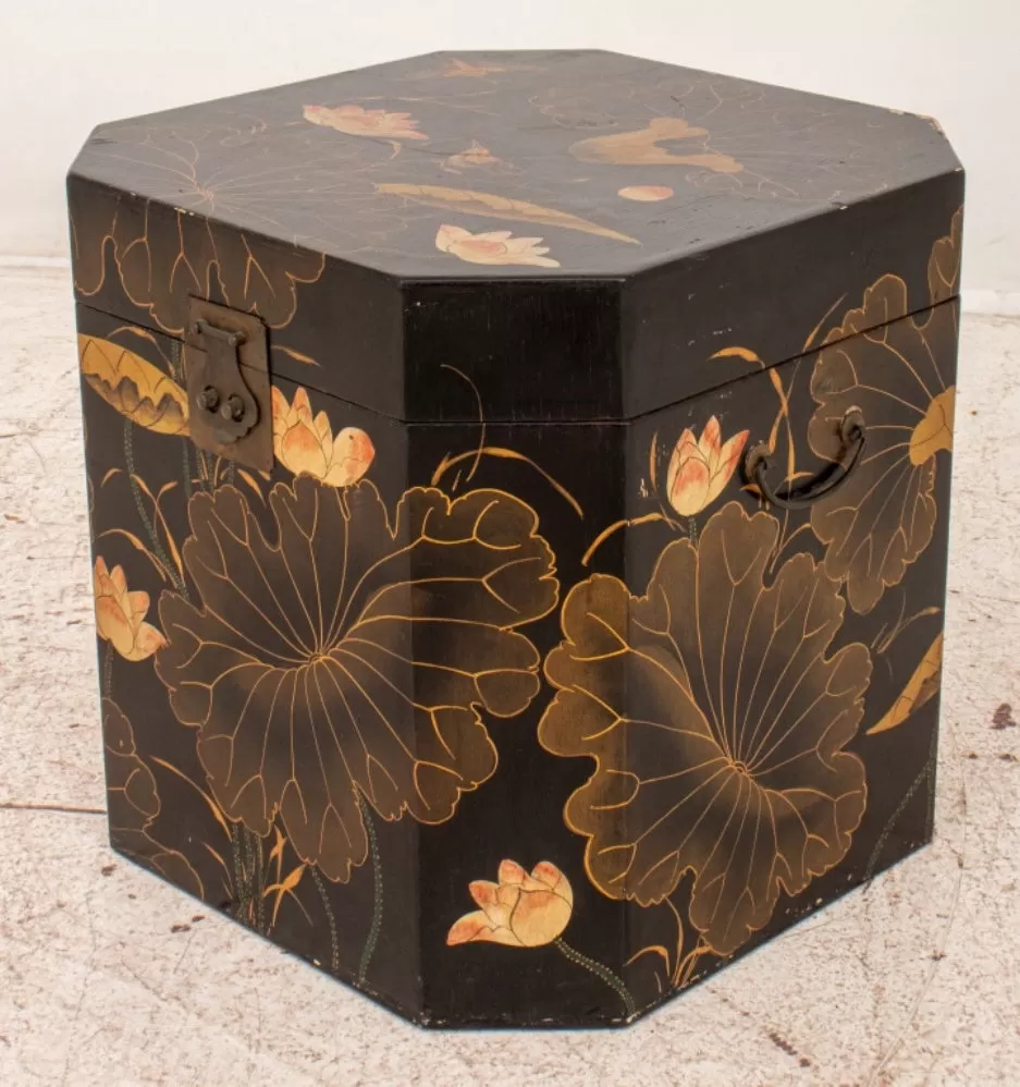 Japanese Faux Lacquer Storage Box