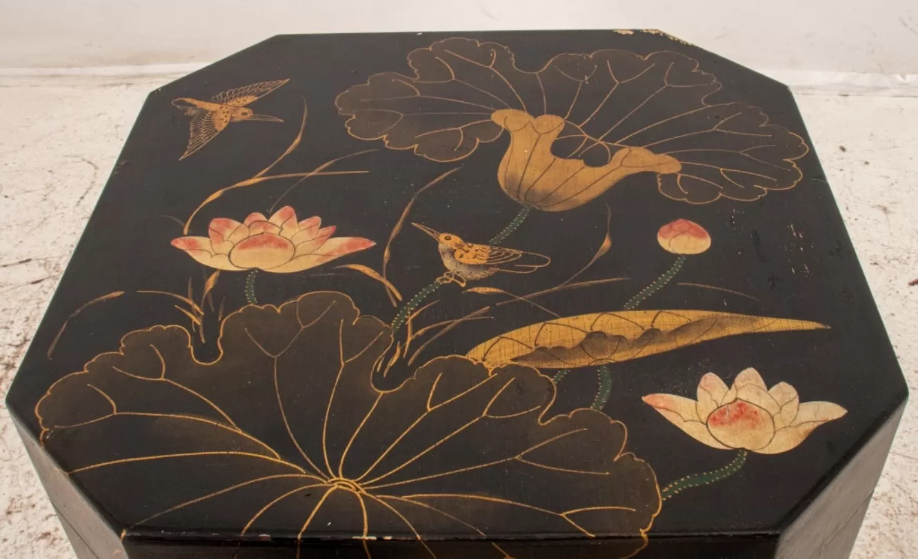 Japanese Faux Lacquer Storage Box