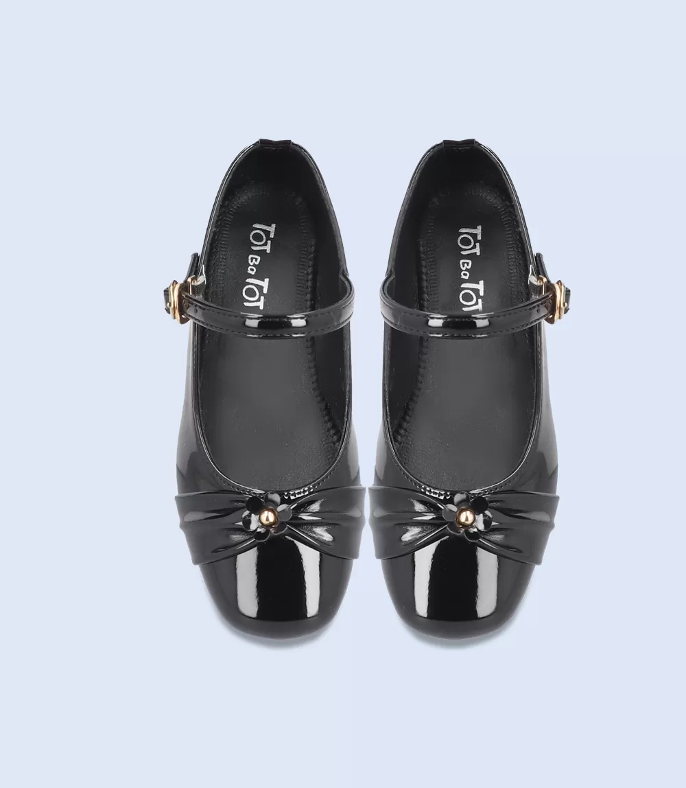 KG0045-BLACK-Girls Casual School Shoes