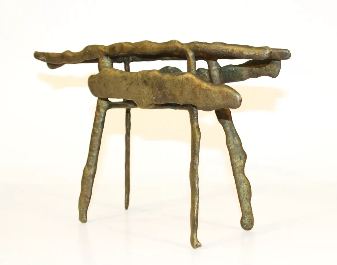 Klaus Ilhenfeld Bronze Abstract Sculpture