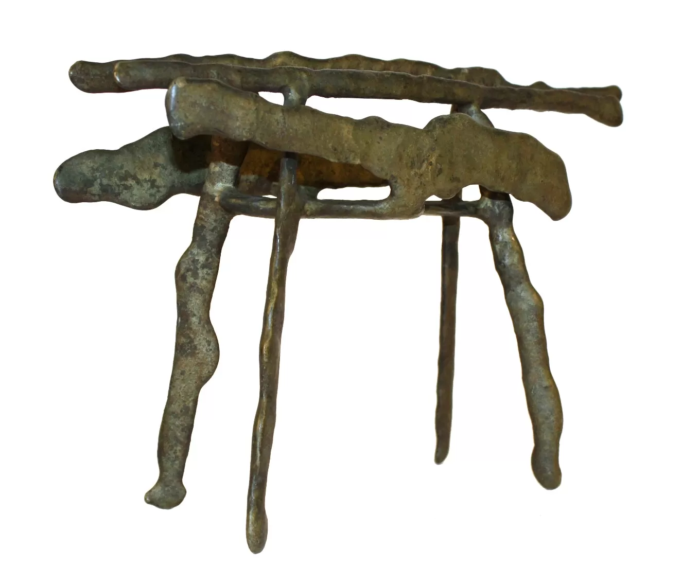 Klaus Ilhenfeld Bronze Abstract Sculpture