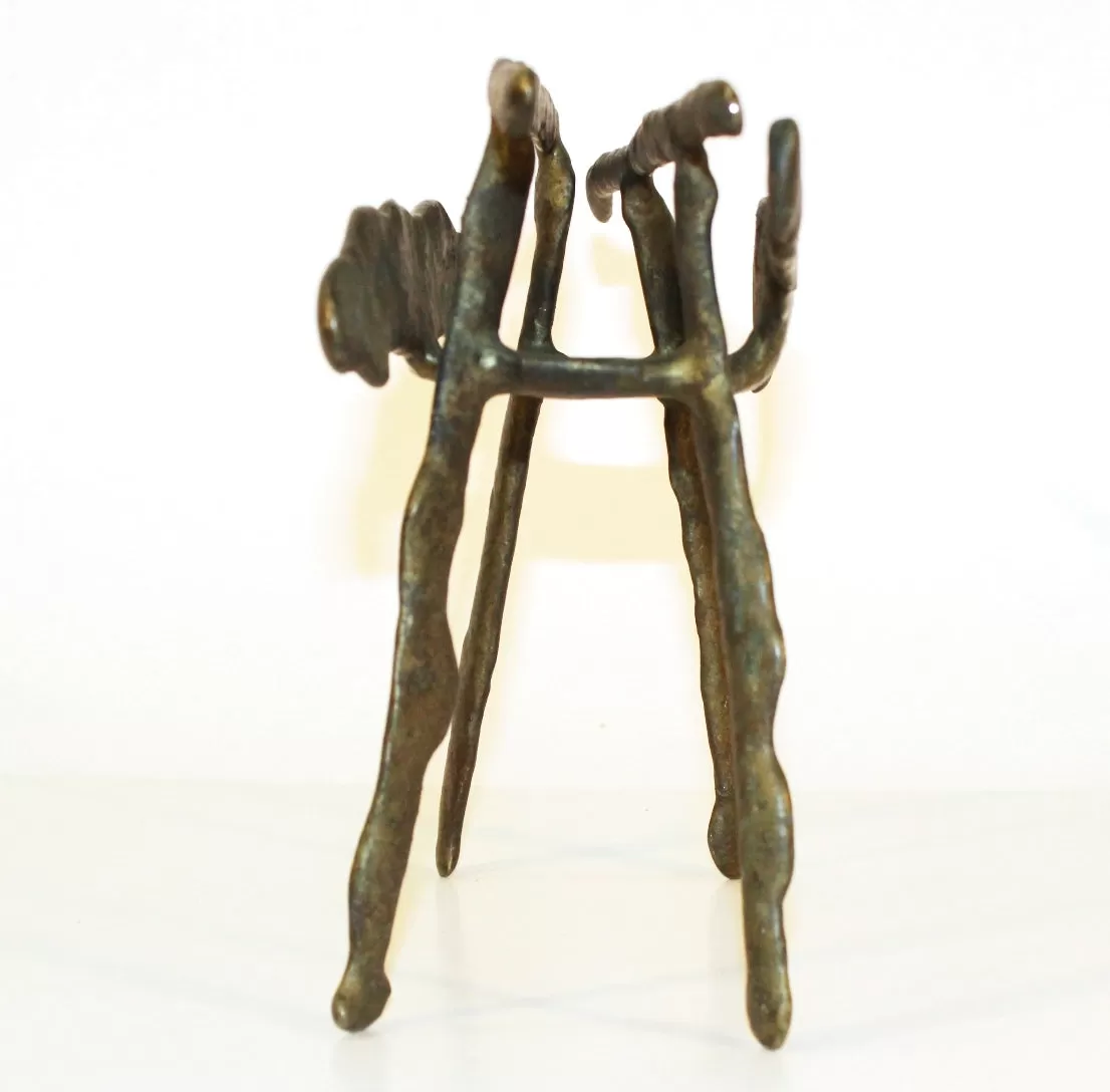 Klaus Ilhenfeld Bronze Abstract Sculpture