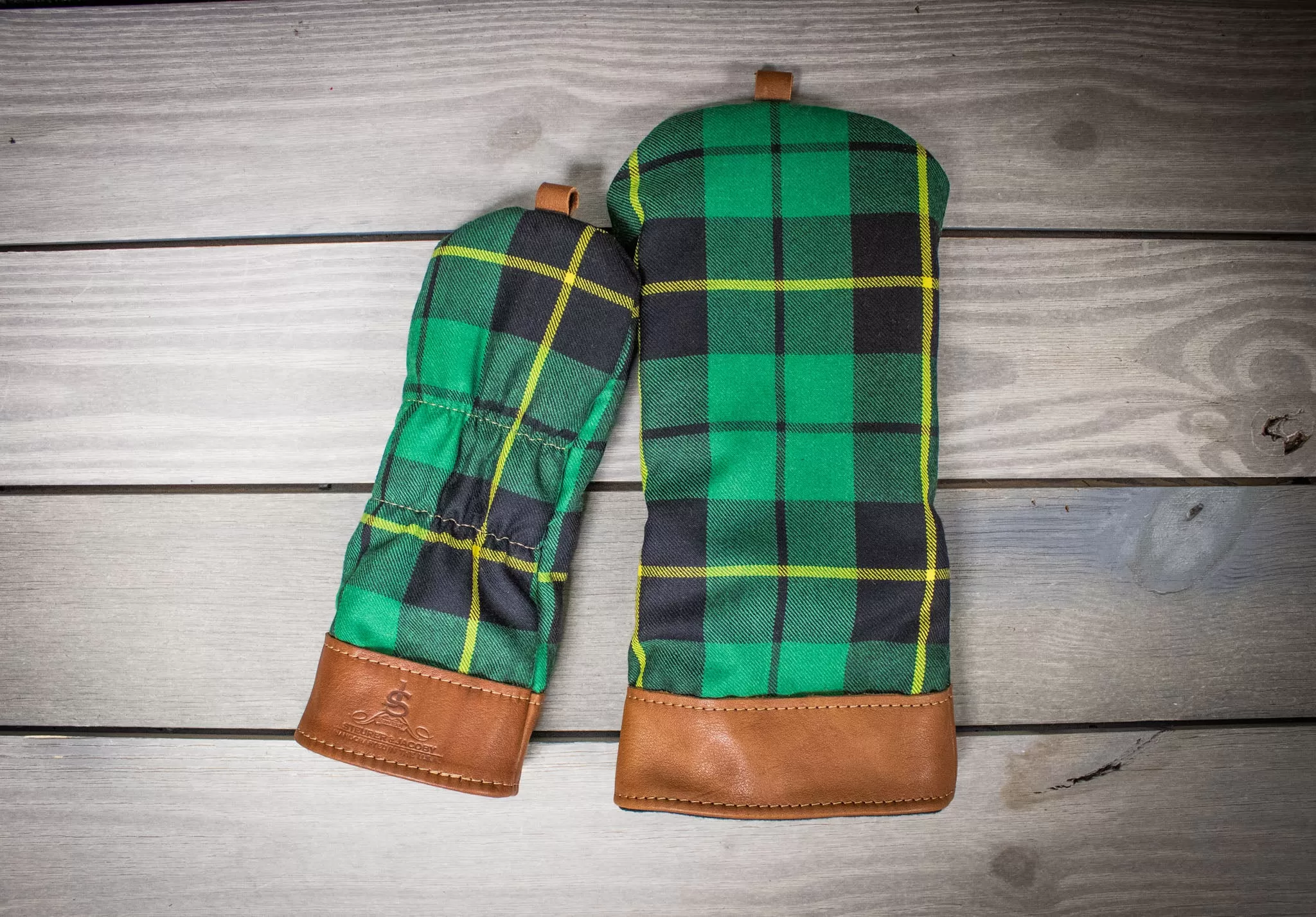 Leather & Wool Tartan Head Cover