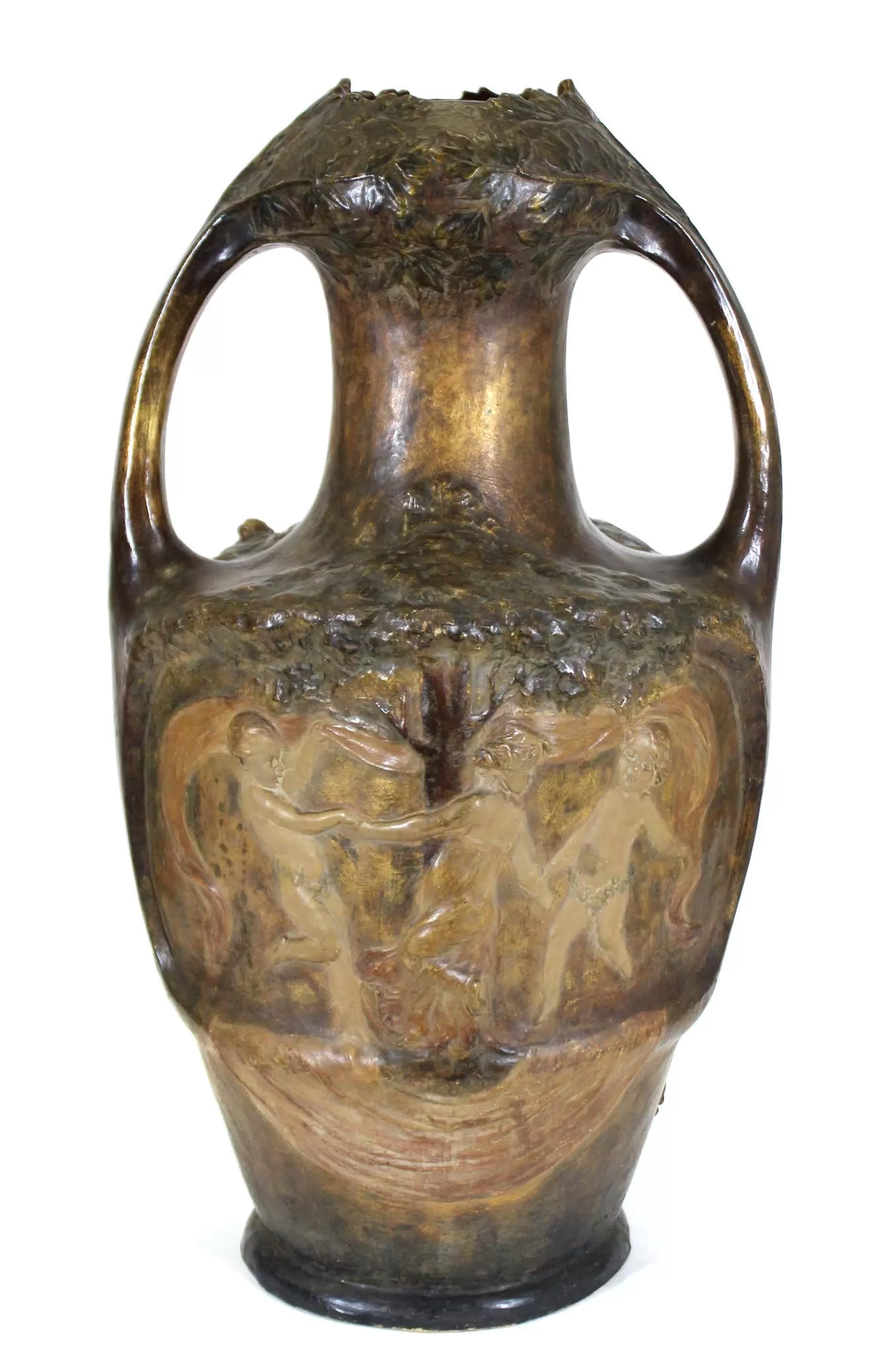 Lefont for Friedrich Goldscheider Viennese Art Nouveau Exhibition Vase