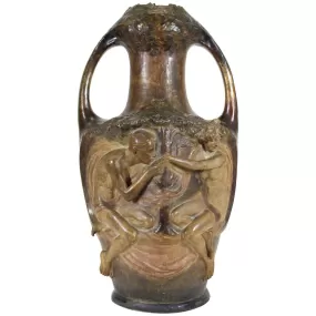 Lefont for Friedrich Goldscheider Viennese Art Nouveau Exhibition Vase