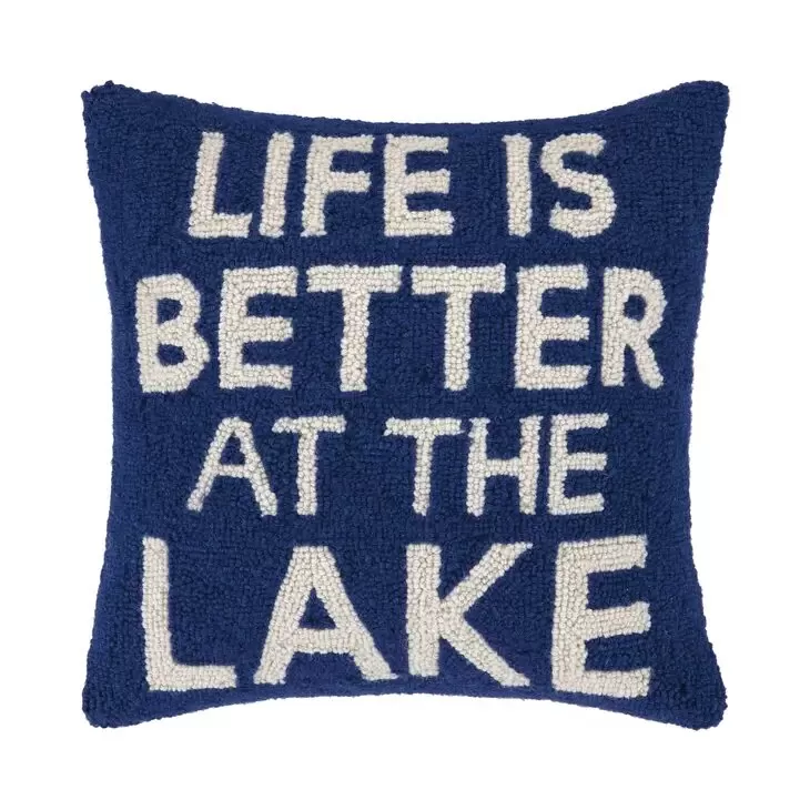 Life Is Better At the Lake Hook Pillow