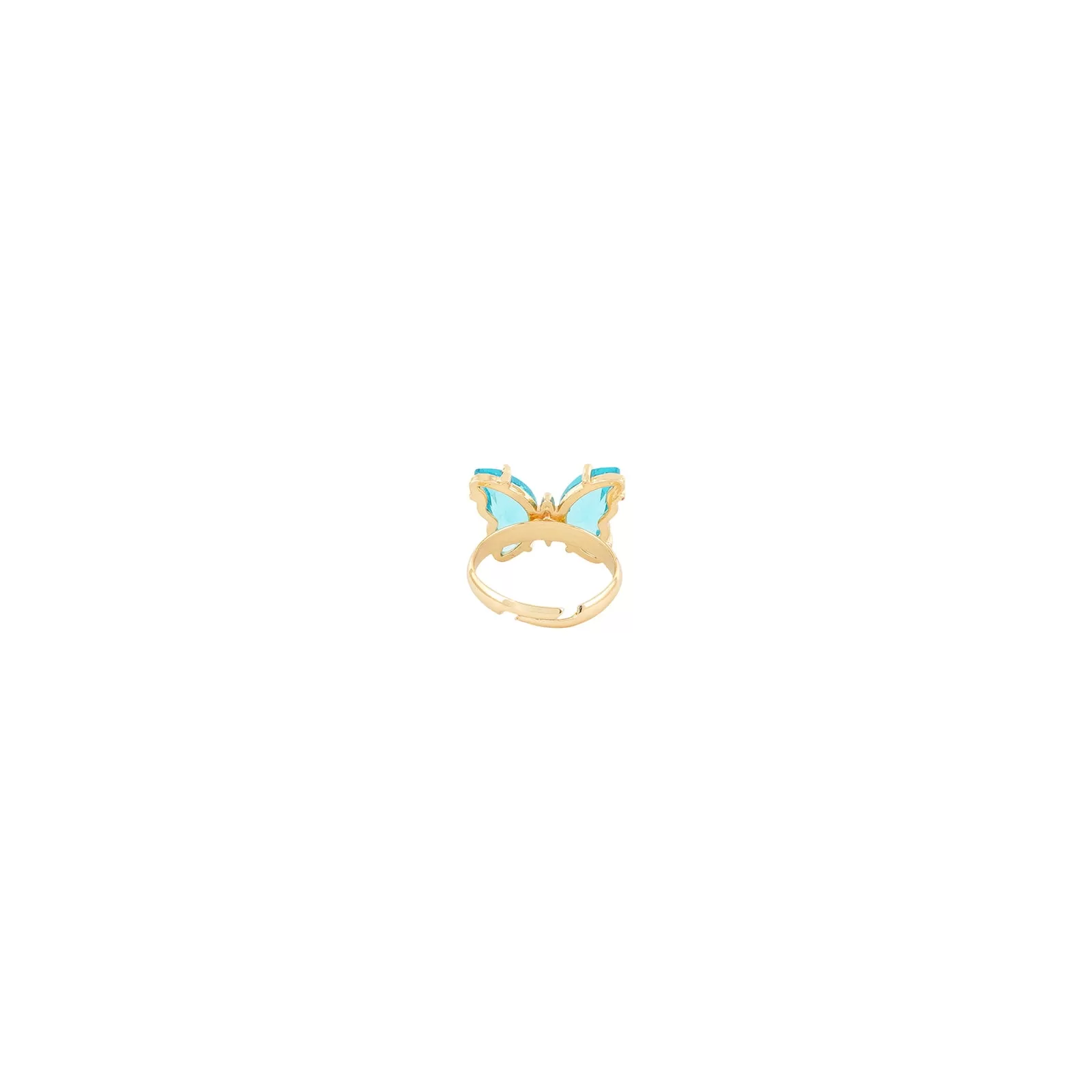 Mabel Butterfly Big Sky Blue Stone Ring