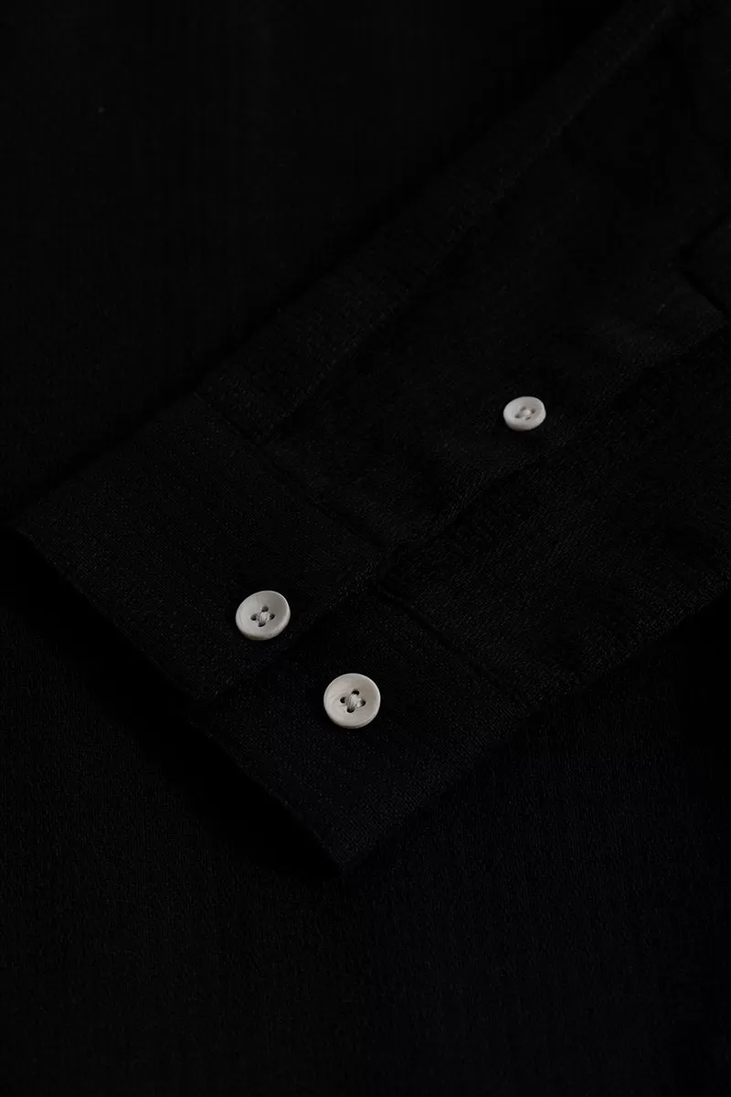 Mandarin Line Black Kurta