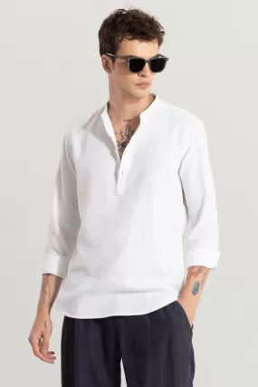 Mandarin Line White Kurta