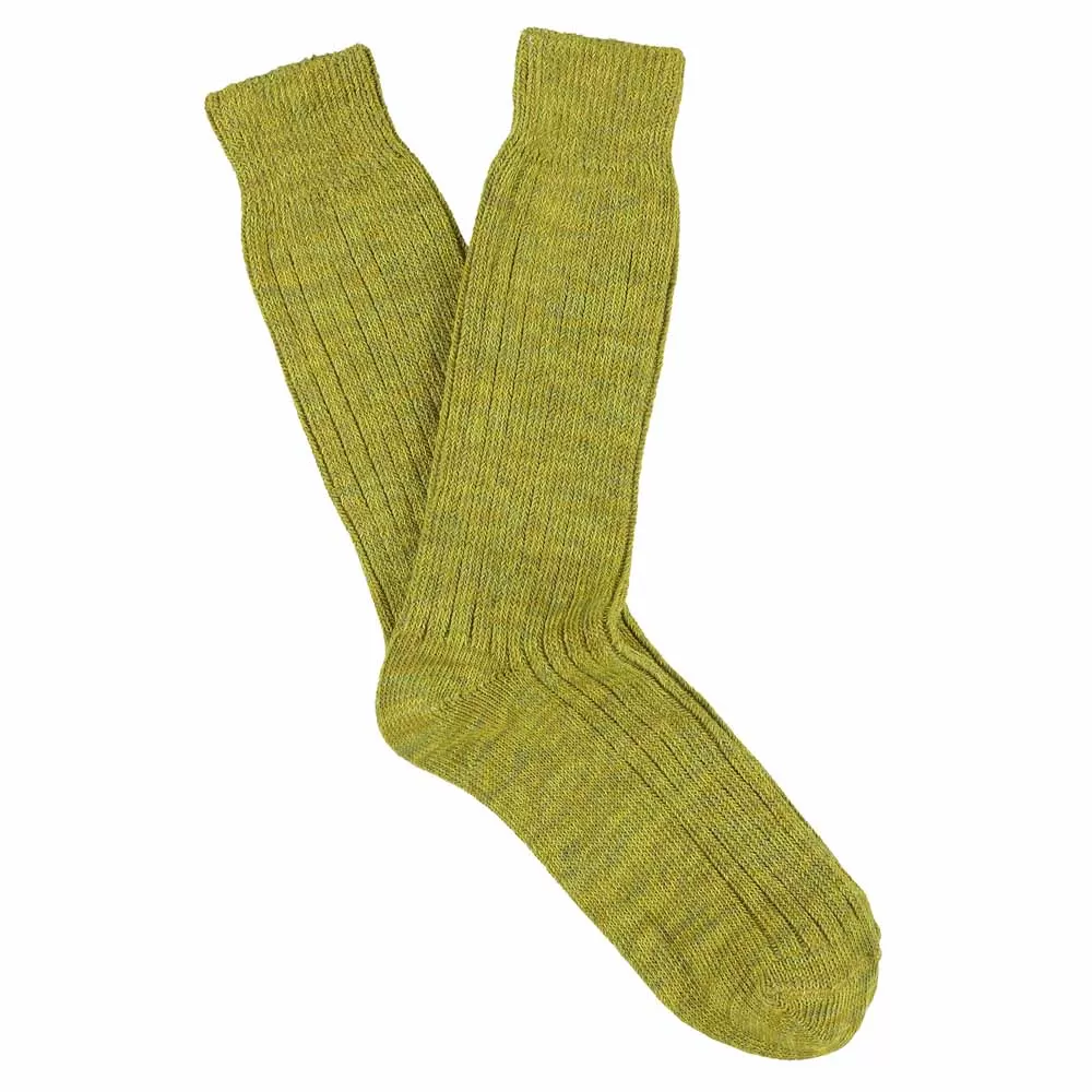 Melange Socks Green Moss