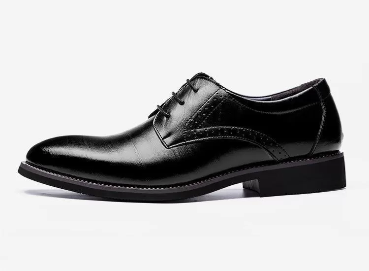 Men  Dress Shoes -  Wingtip Leather Shoes