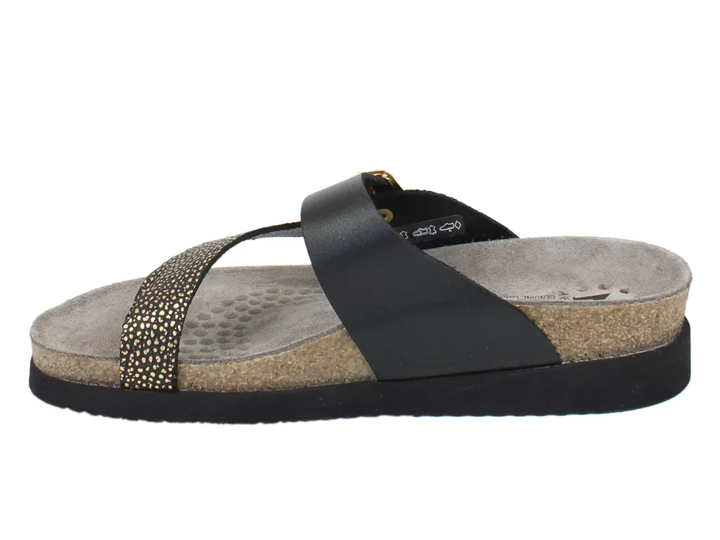 Mephisto Sandals Helen Black/Gold