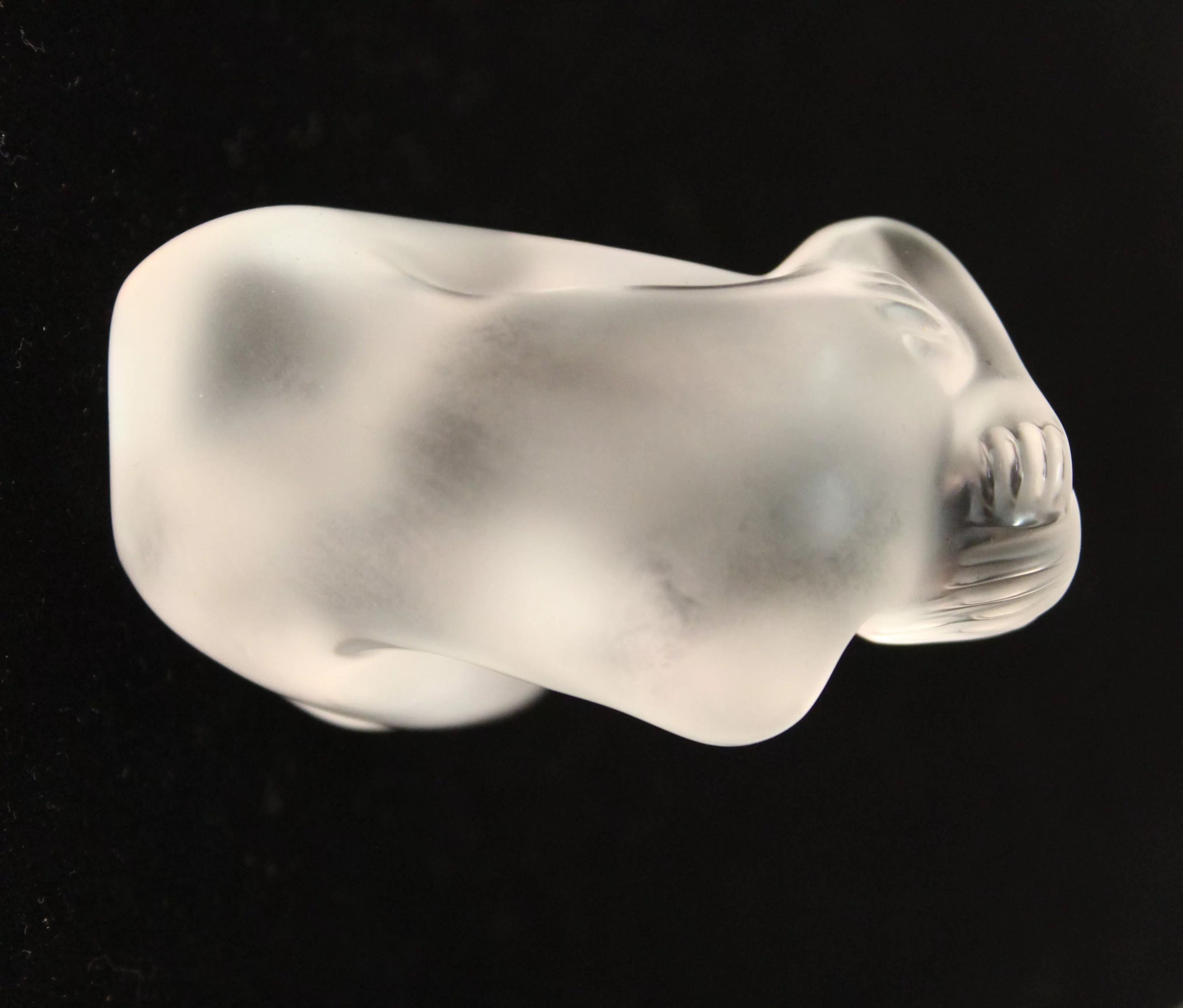 Modern Lalique Crystal Art Glass Nude Figurine