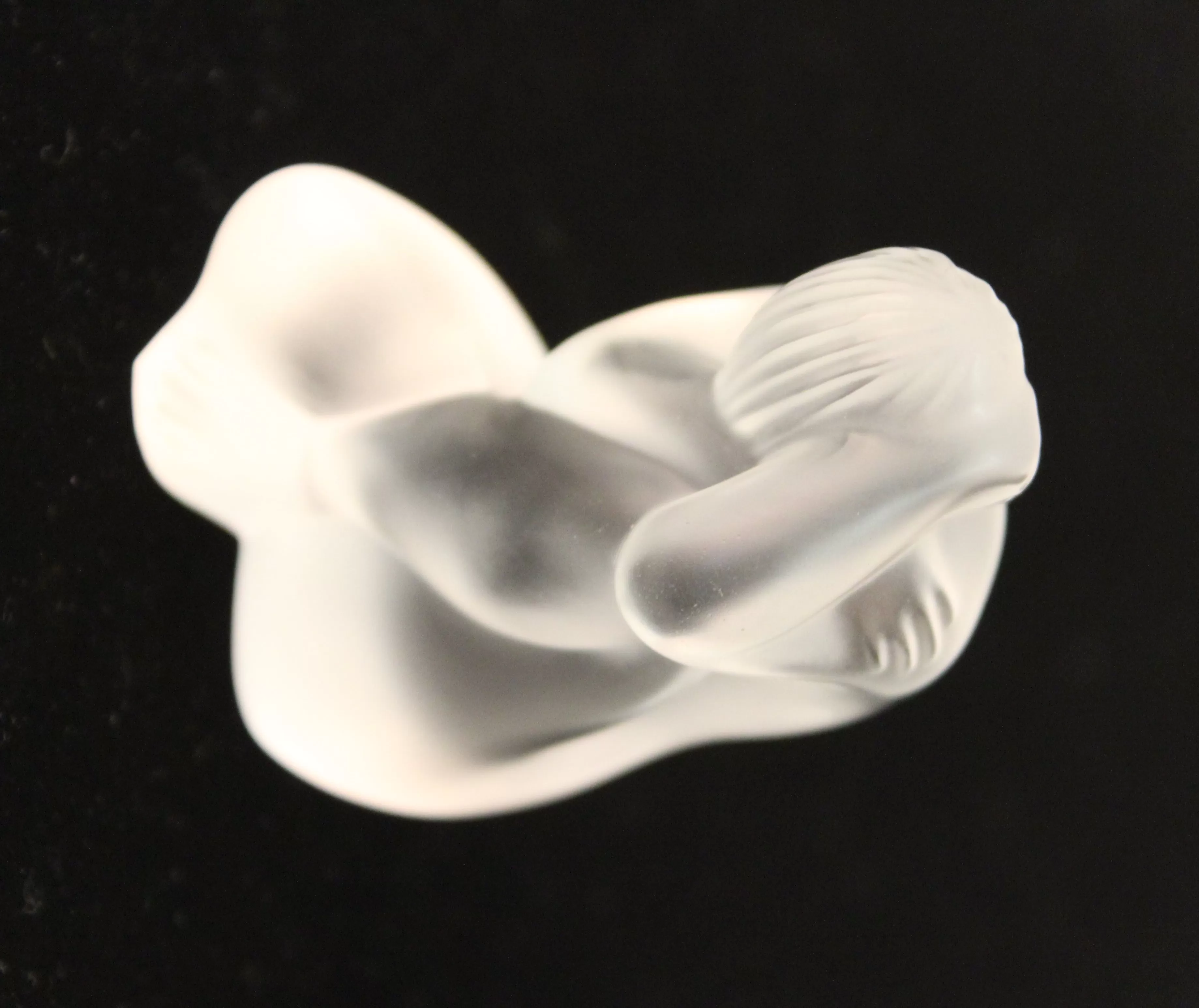 Modern Lalique Crystal Art Glass Nude Figurine