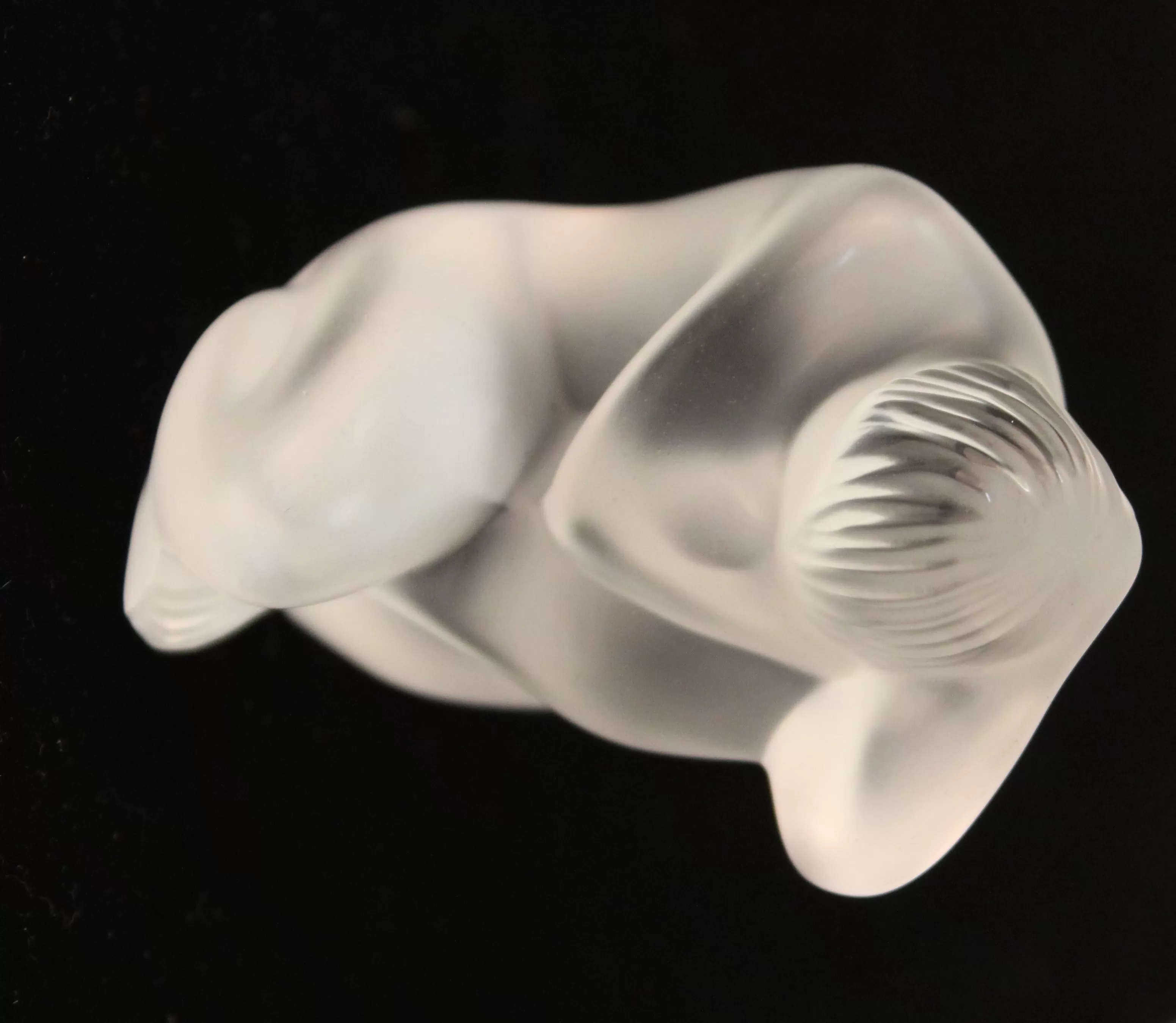 Modern Lalique Crystal Art Glass Nude Figurine