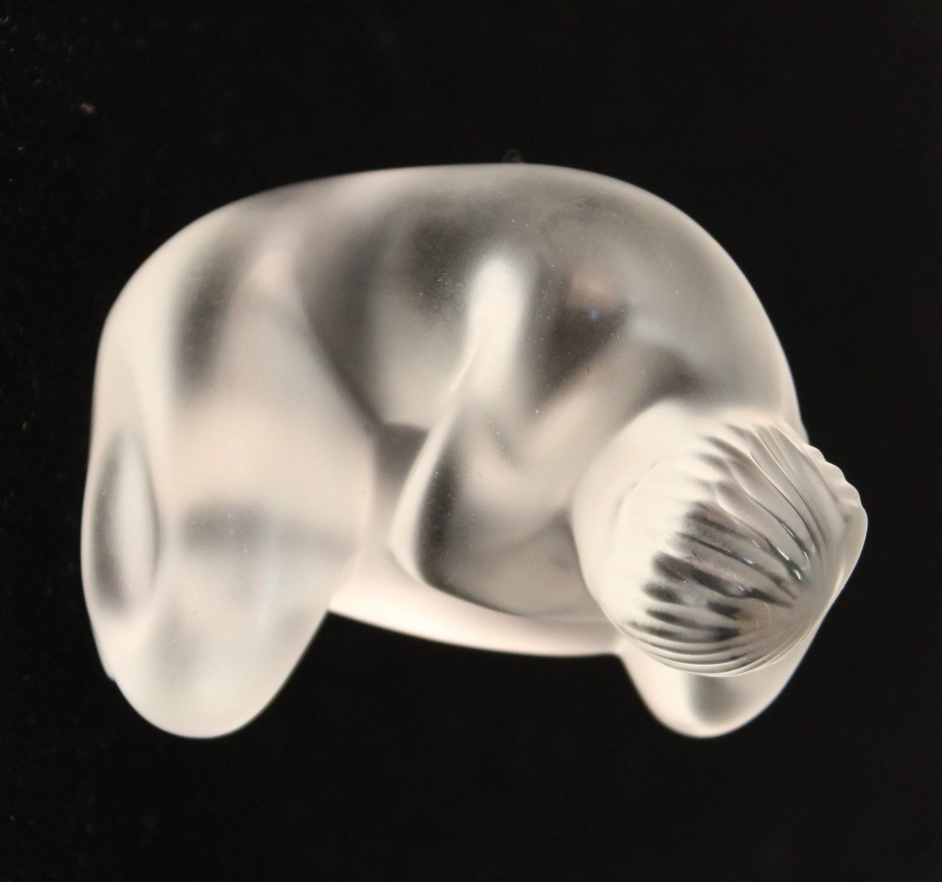 Modern Lalique Crystal Art Glass Nude Figurine