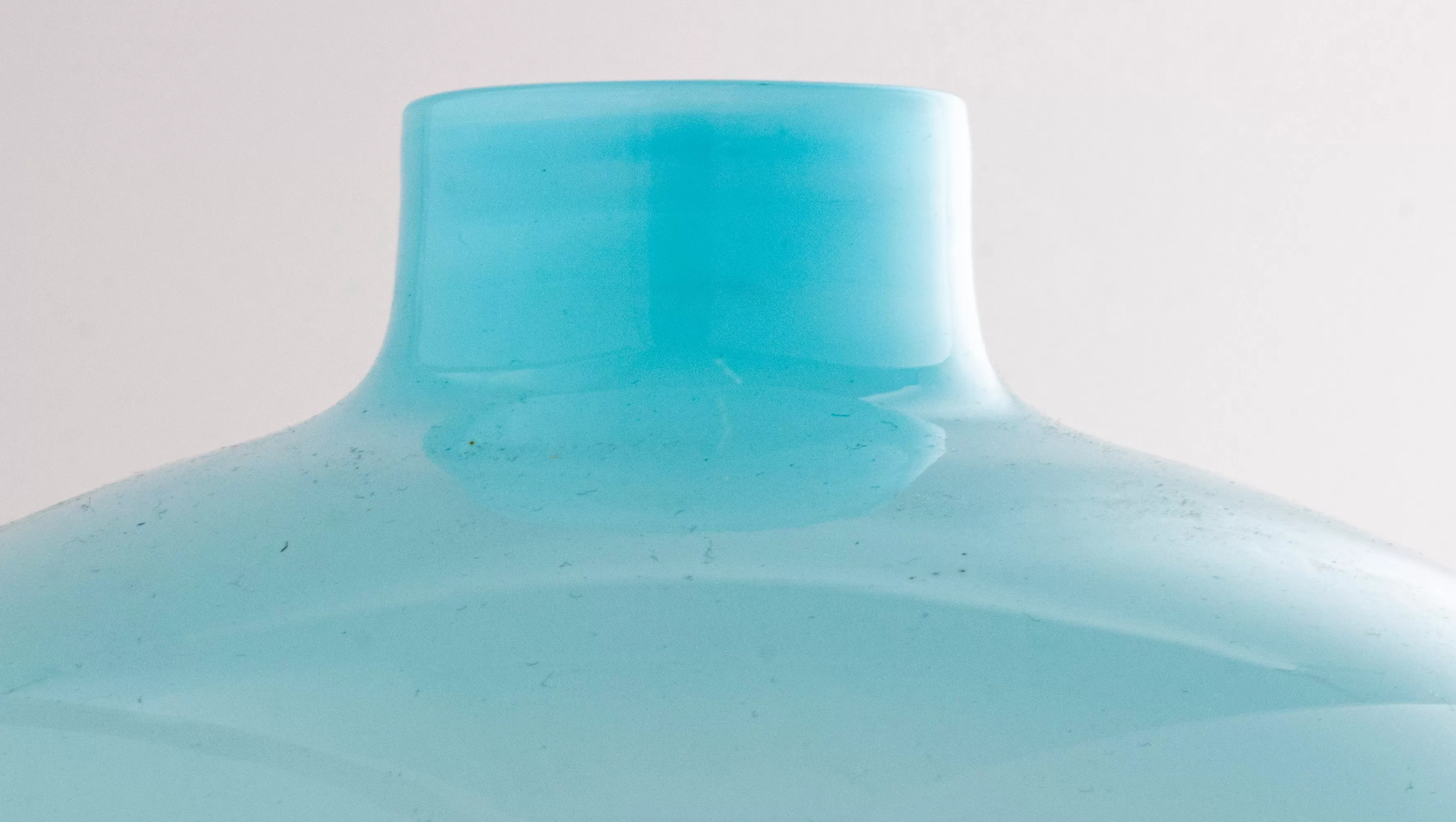 Modern Pale Blue Glass Vase