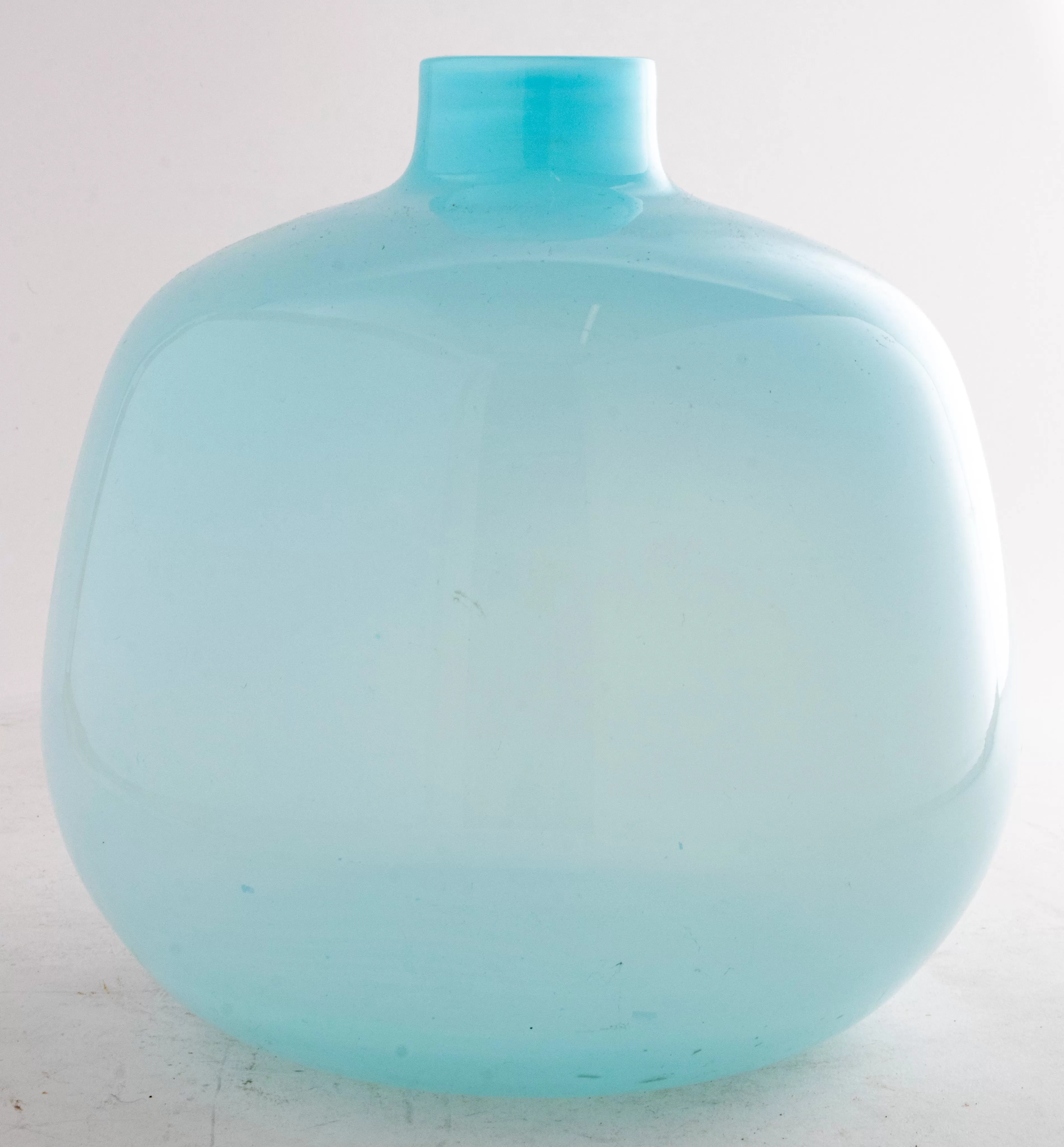 Modern Pale Blue Glass Vase