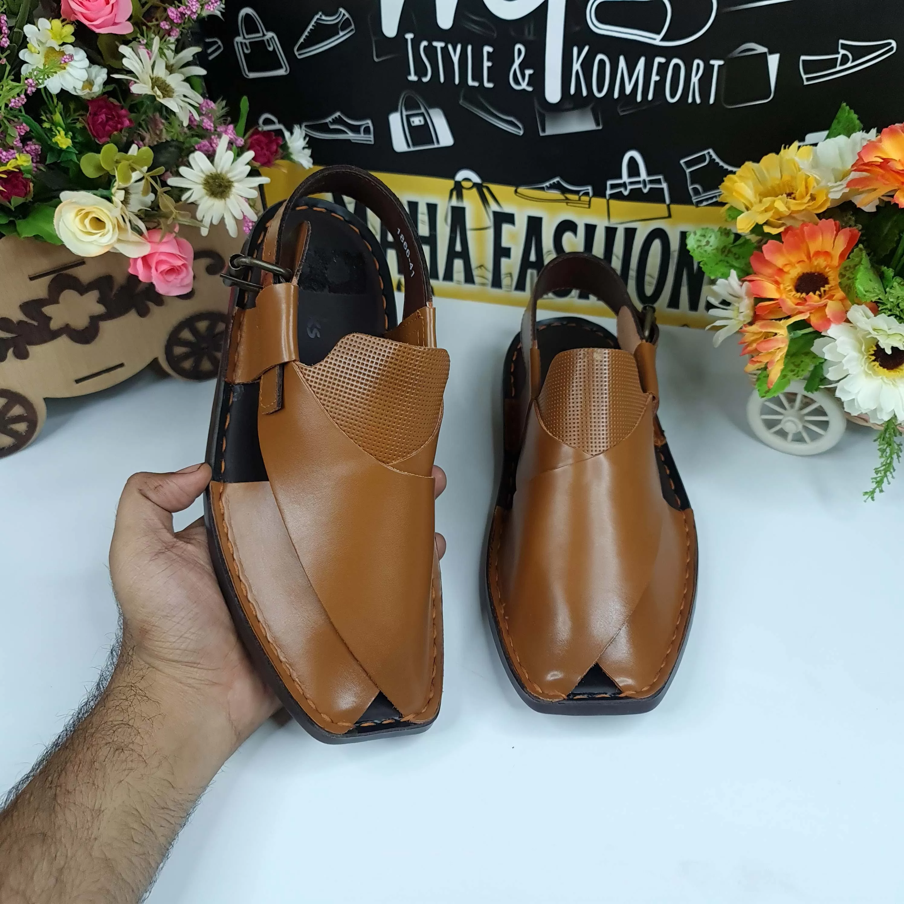 Mustard Casual Peshawri Sandals