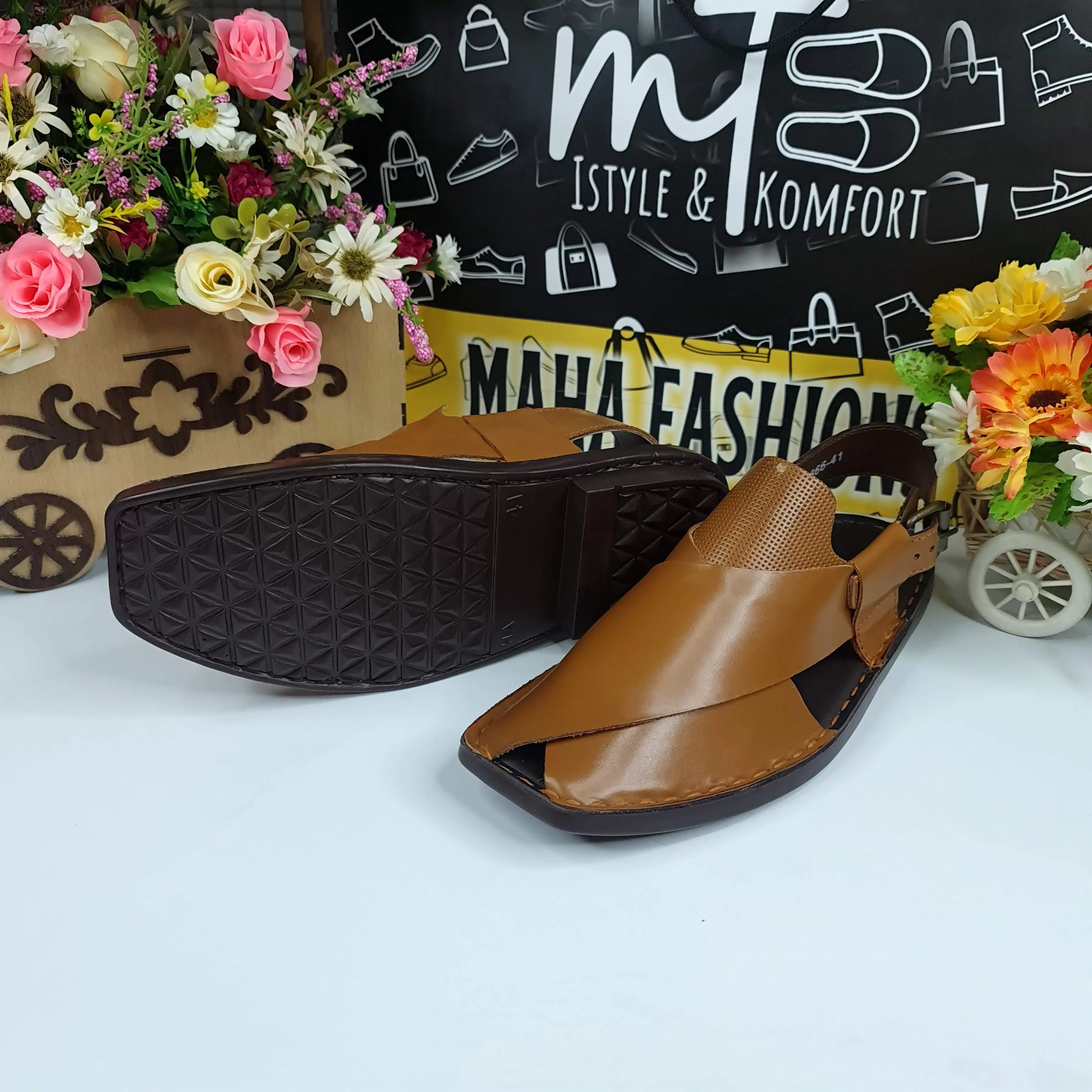 Mustard Casual Peshawri Sandals