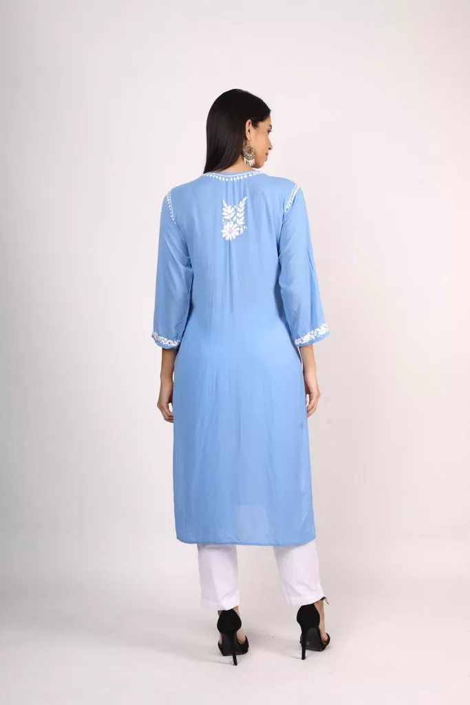 Nikhar Front Pannel Chikankari Kurti