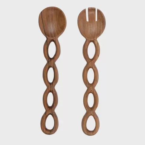 Nixon Wooden Salad Servers