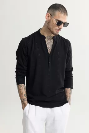 Octus Black Kurta